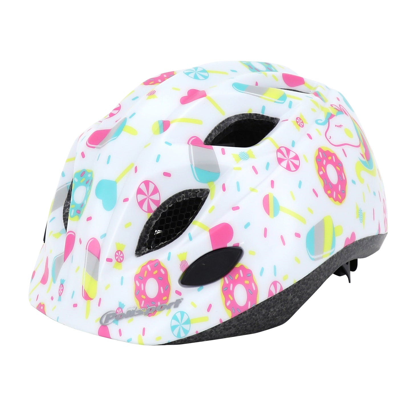Polisport Lollipops Kids' Bike Helmet - White/Pink