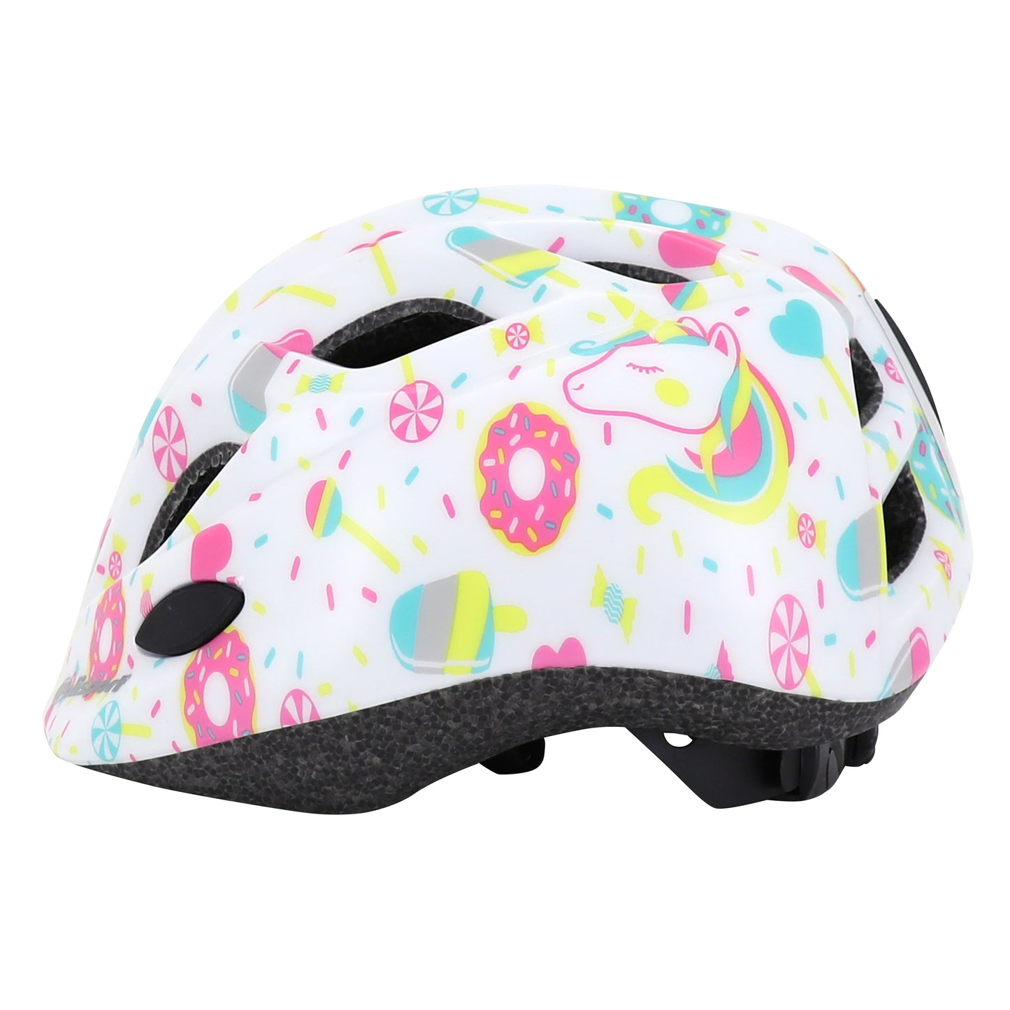 Polisport Lollipops Kids' Bike Helmet - White/Pink
