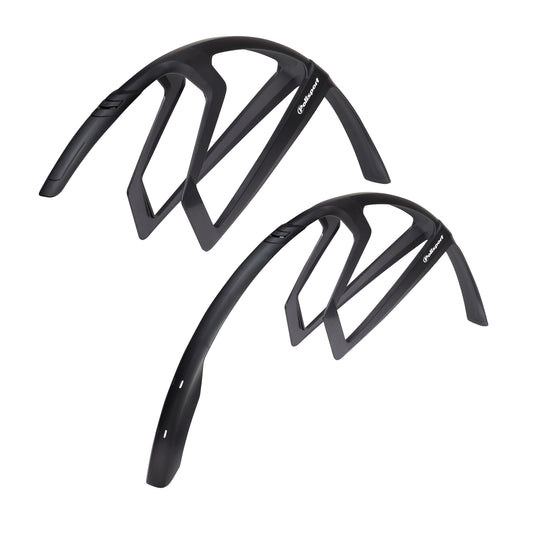 Polisport R-Mud Road Mudguards Black Velcro Fastening (Pair)