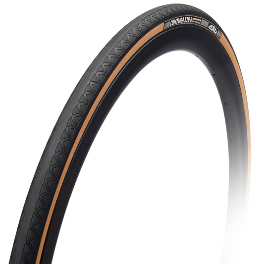 Road Tire 700 X 25 Tufo Comtura 5TR Tubeless Ready Black-Tan TS (25-622)