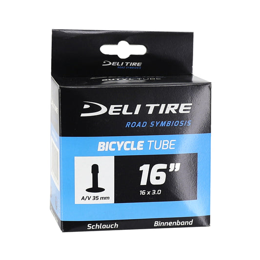 Chambre à air vélo 16 x 3.00 Deli valve standard (compatible fat bike) (70-305)