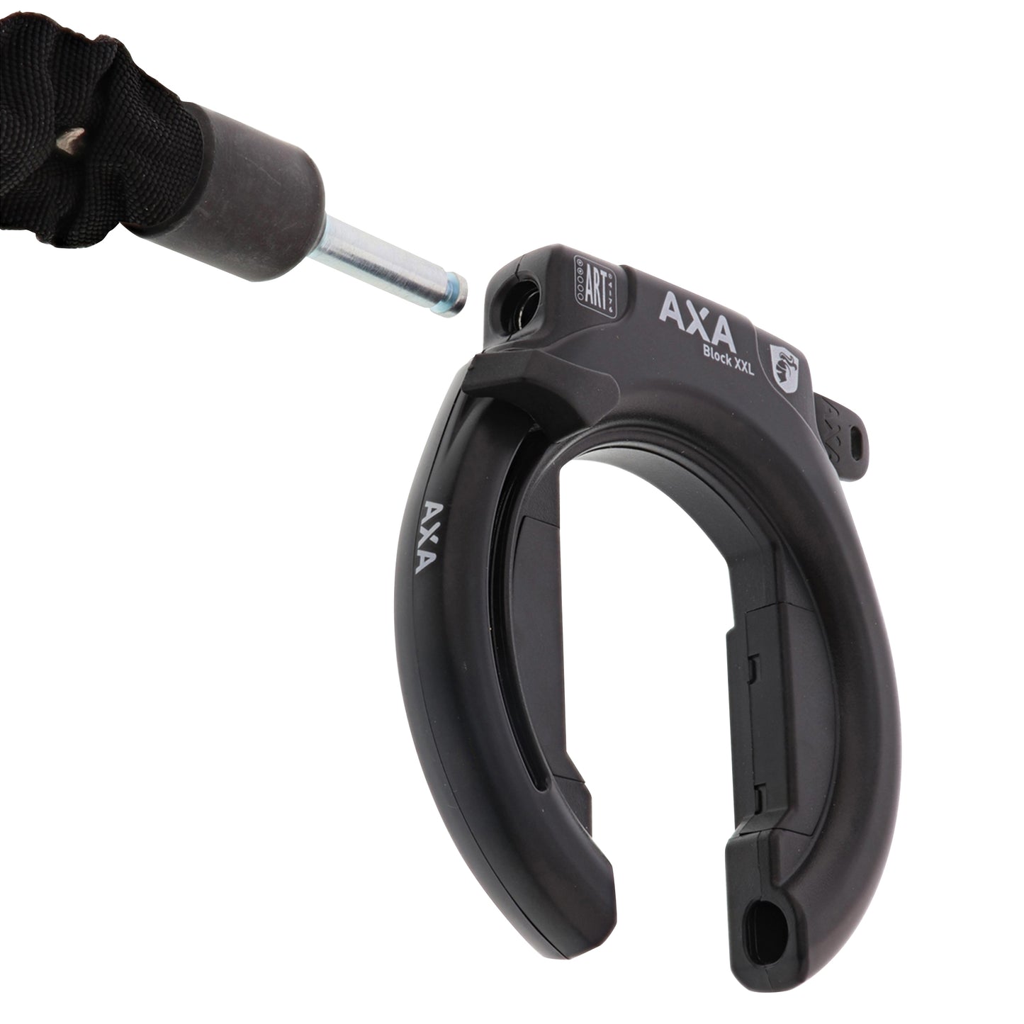 Antivol vélo fer à cheval Axa block xxl noir grande ouverture 58mm noir sans fixation - sécurité niveau 12-15