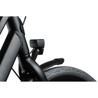 Eclairage vélo pour moyeu dynamo avant sur fourche AXA nxt 60 lux noir