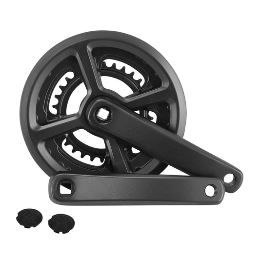Black aluminum road crankset 170 46x30 for Giant Roam