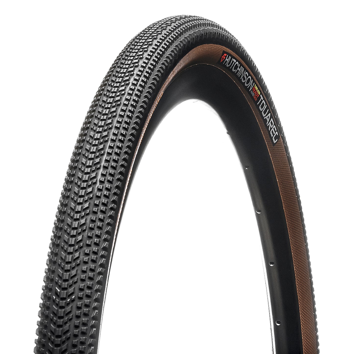 Gravel Tire 700 X 50 Hutchinson Touareg Hardskin Tan Black-Brown Tubeless Ready TS (50-622) Compatible 29 x 2.00