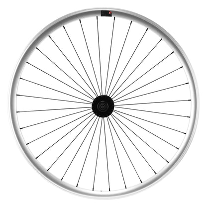 PCP road fixie wheel rim brake silver front nuts 17C rim 28mm profile