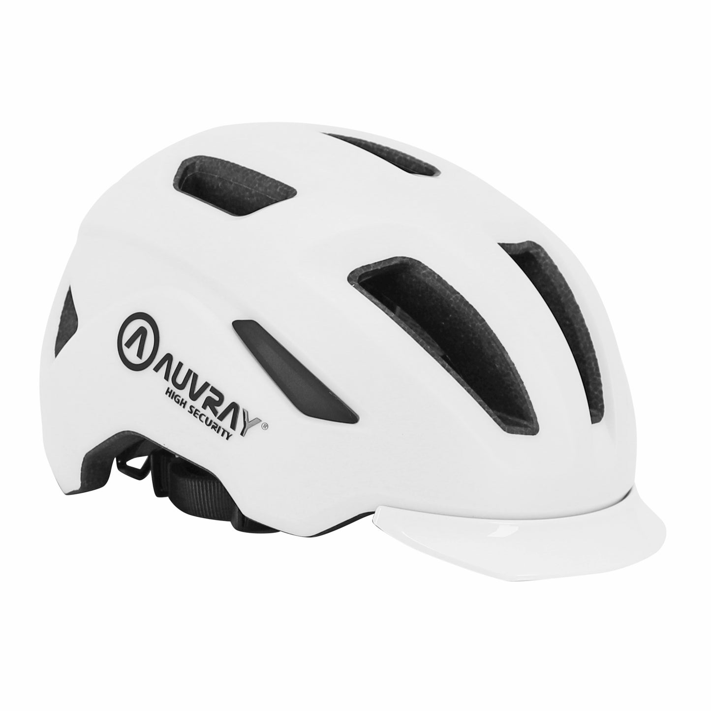 Auvray Urban Reflex White In-Mold Adult Cycling Helmet