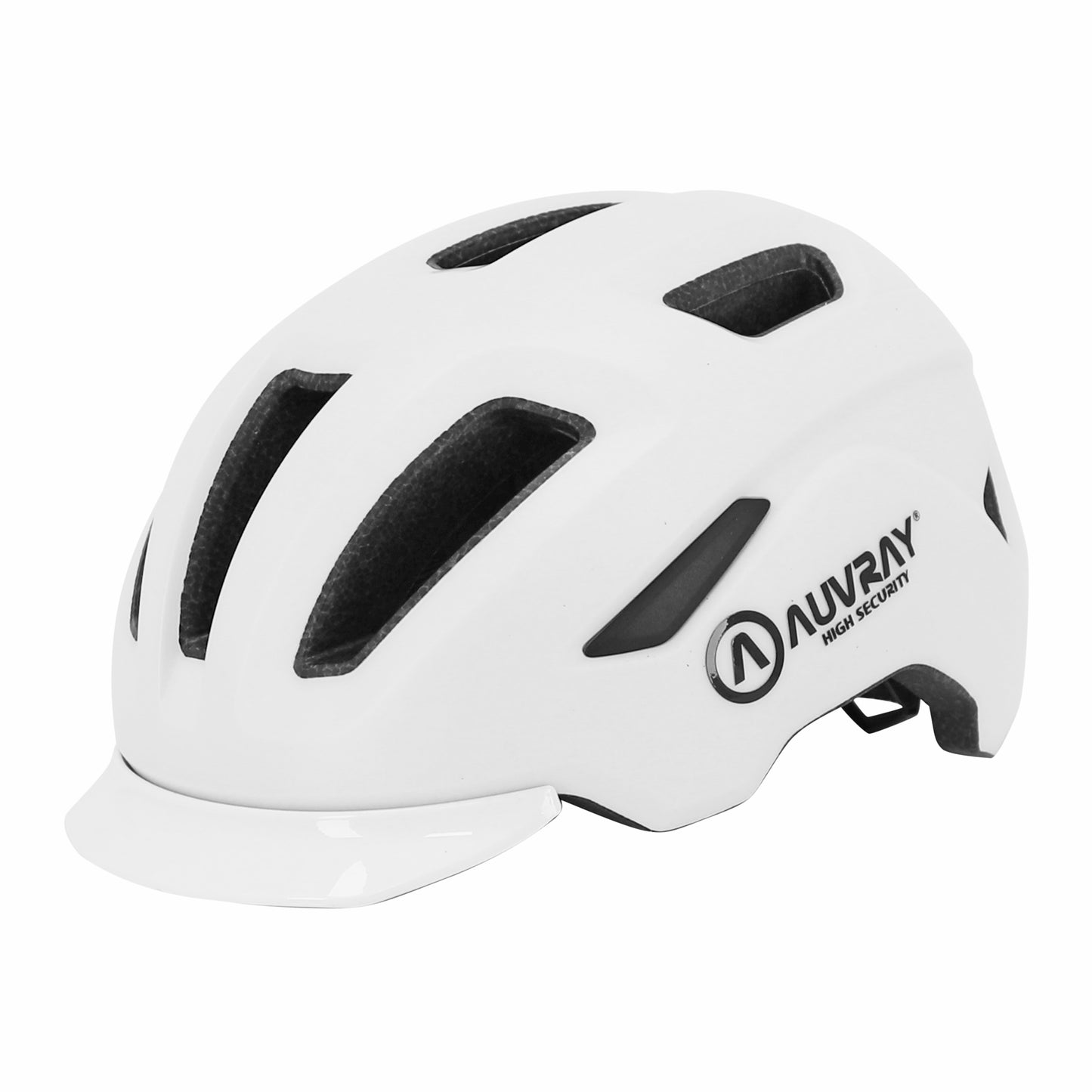 Auvray Urban Reflex White In-Mold Adult Cycling Helmet