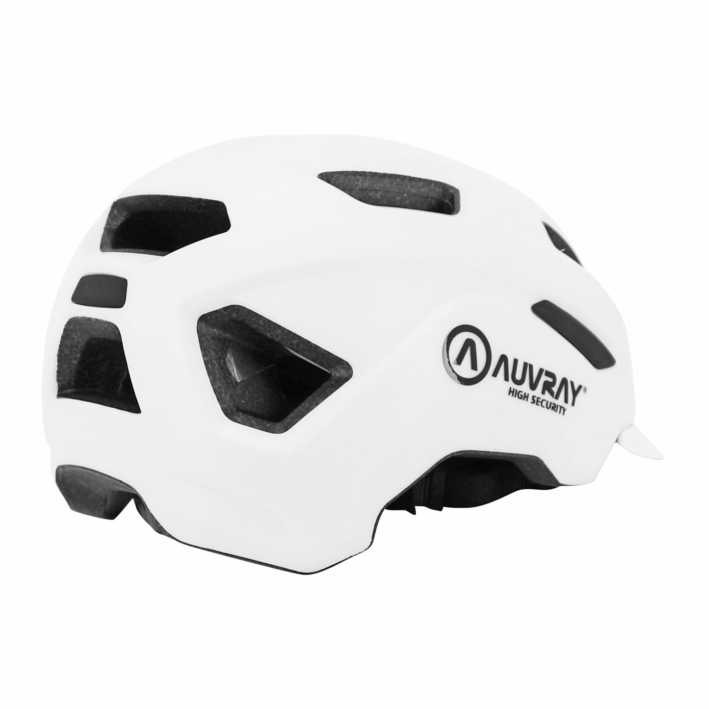 Auvray Urban Reflex White In-Mold Adult Cycling Helmet