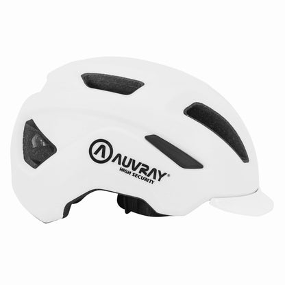 Auvray Urban Reflex White In-Mold Adult Cycling Helmet