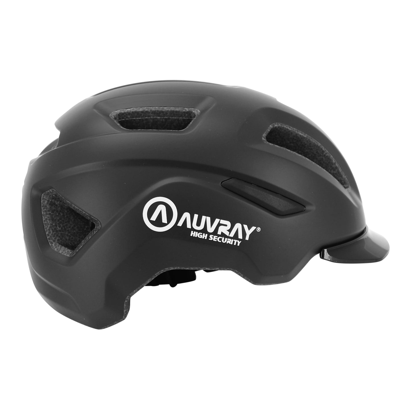 Casque vélo adulte Auvray urbain reflex noir in-mold