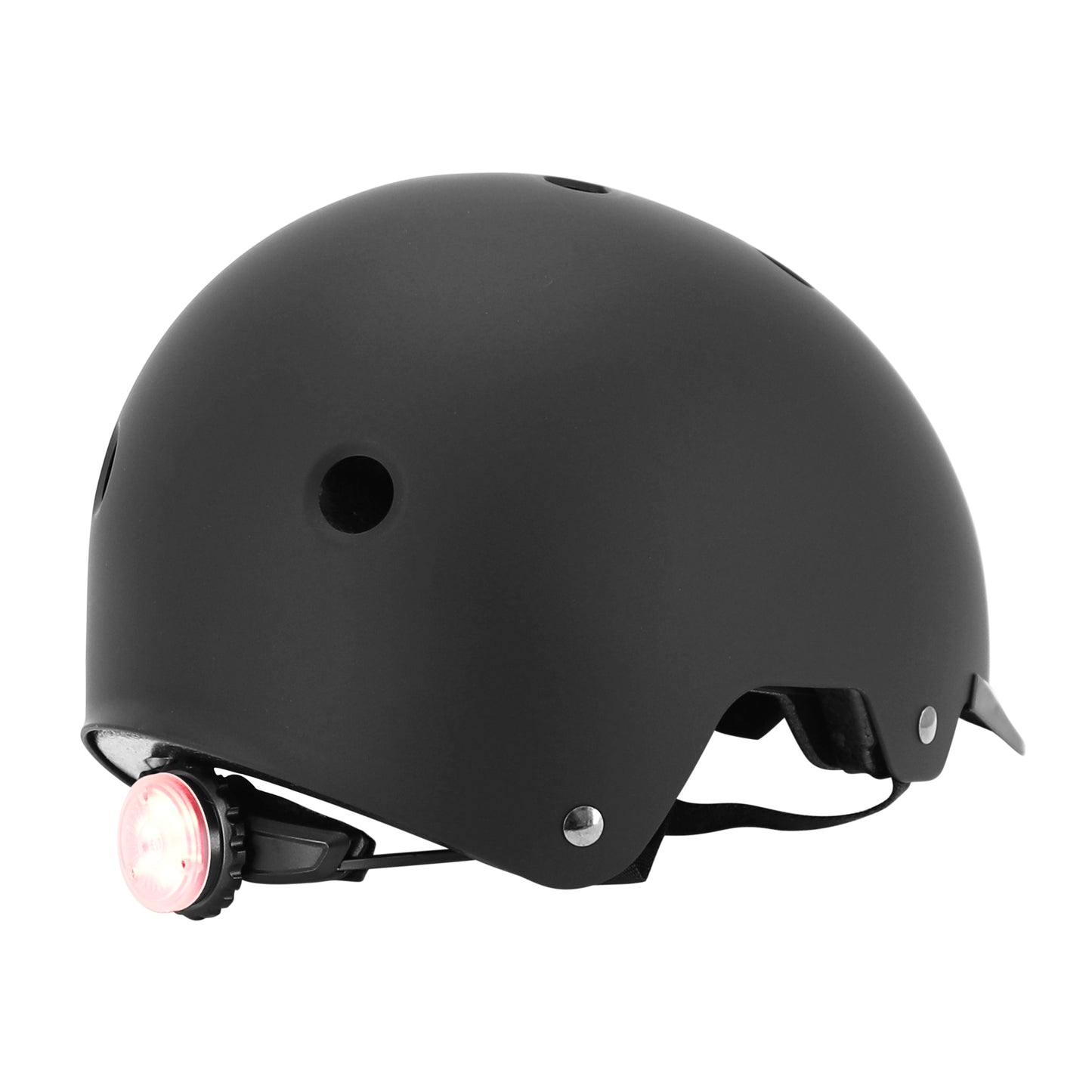 Casque vélo adulte Auvray urban noir avec éclairage intégré sur molette réglable