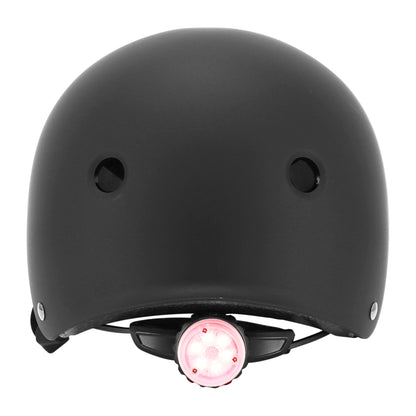 Casque vélo adulte Auvray urban noir avec éclairage intégré sur molette réglable