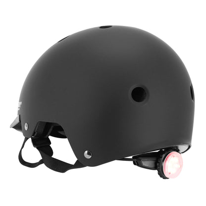 Casque vélo adulte Auvray urban noir avec éclairage intégré sur molette réglable