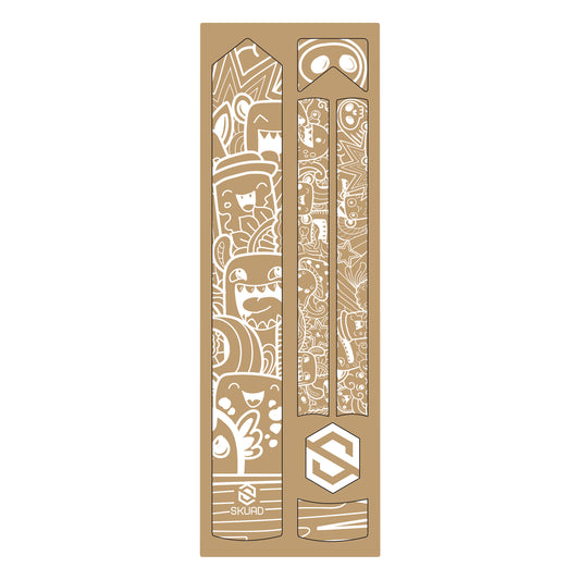 Gist Skuad Comics white frame protection sticker