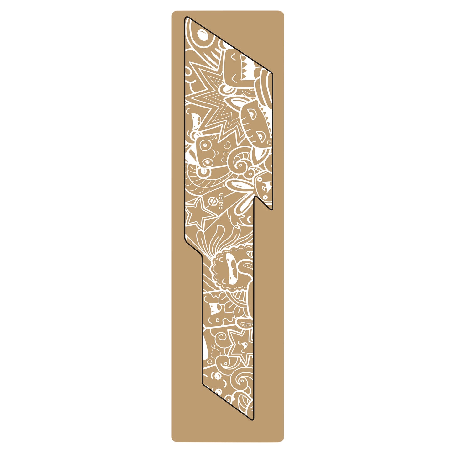 White Gist Comics swingarm protection sticker