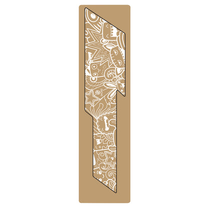 White Gist Comics swingarm protection sticker