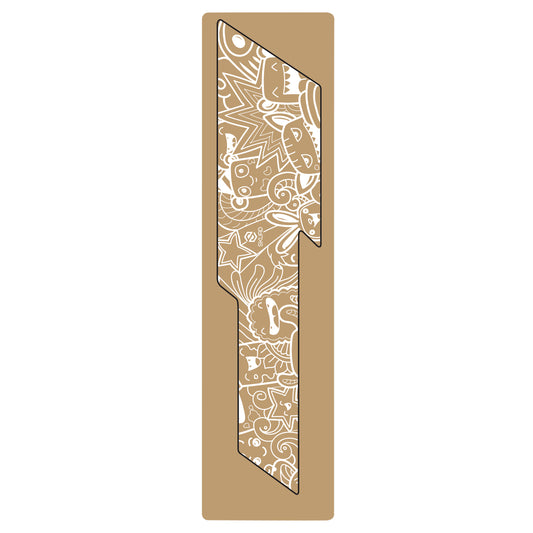 White Gist Comics swingarm protection sticker