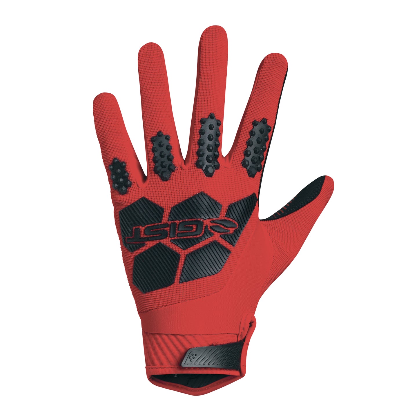 Long Gist Armor Red Touchscreen Mountain Bike Gloves