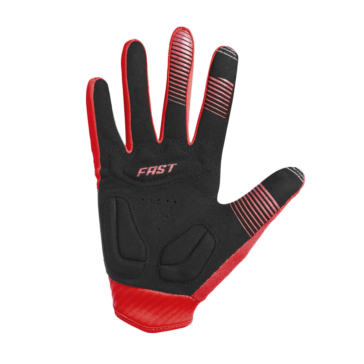 Long Gist Armor Red Touchscreen Mountain Bike Gloves