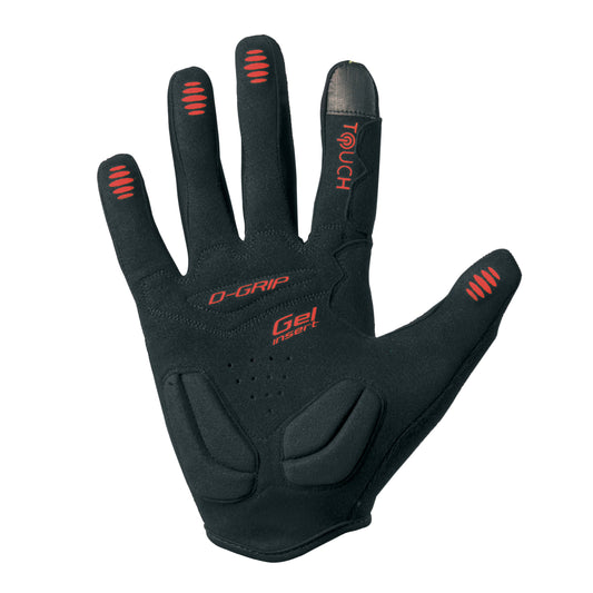 Gants vélo VTT long Gist Hero Gel jaune fluo tactile