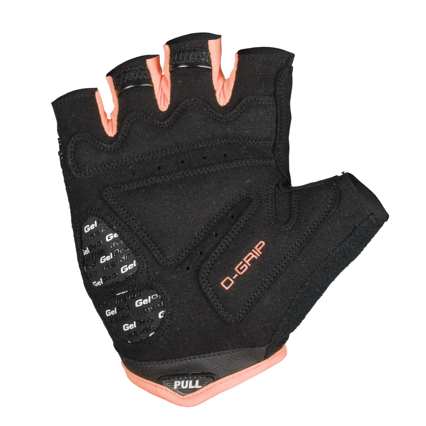 Gants vélo court Gist D-Grip Gel été orange fluo