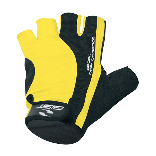 Gist Pro Short Cycling Gloves Fluorescent Yellow Velcro