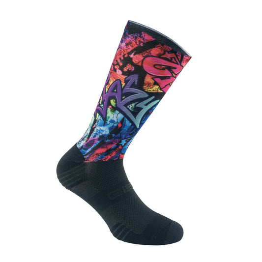 Chaussettes Socquettes Été Gist Range Noir Murales Noir et Design Muticolor Écologique Hauteur 22 cm
