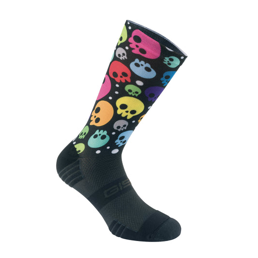 Chaussettes Socquettes Été Gist Range Noir Skull Noir et Design Muticolor Écologique Hauteur 22 cm