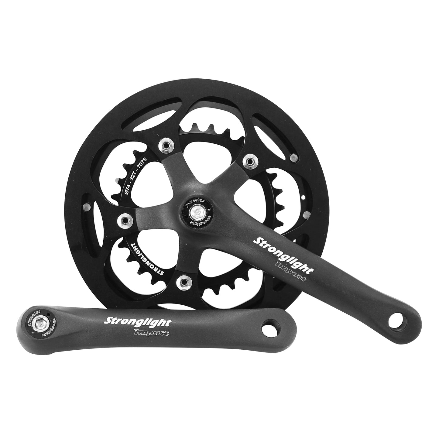 Pédalier gravel Stronglight Impact noir 170 46x32 axe 107
