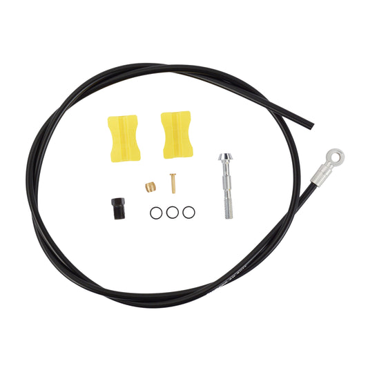 Durite Shimano pour frein à disque VTT 1700mm avec embout bh90 noir - gaine hydraulique br-m985, br-m785, br-m675, br-m666