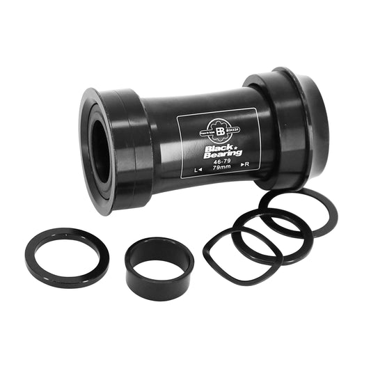 Cuvette intégrée boîtier VTT-route à emboîter Blackbearing roulement supèrieur b5 boîte de 79mm diam 46 axe 24mm et 24-22mm (Adaptateur gxp)