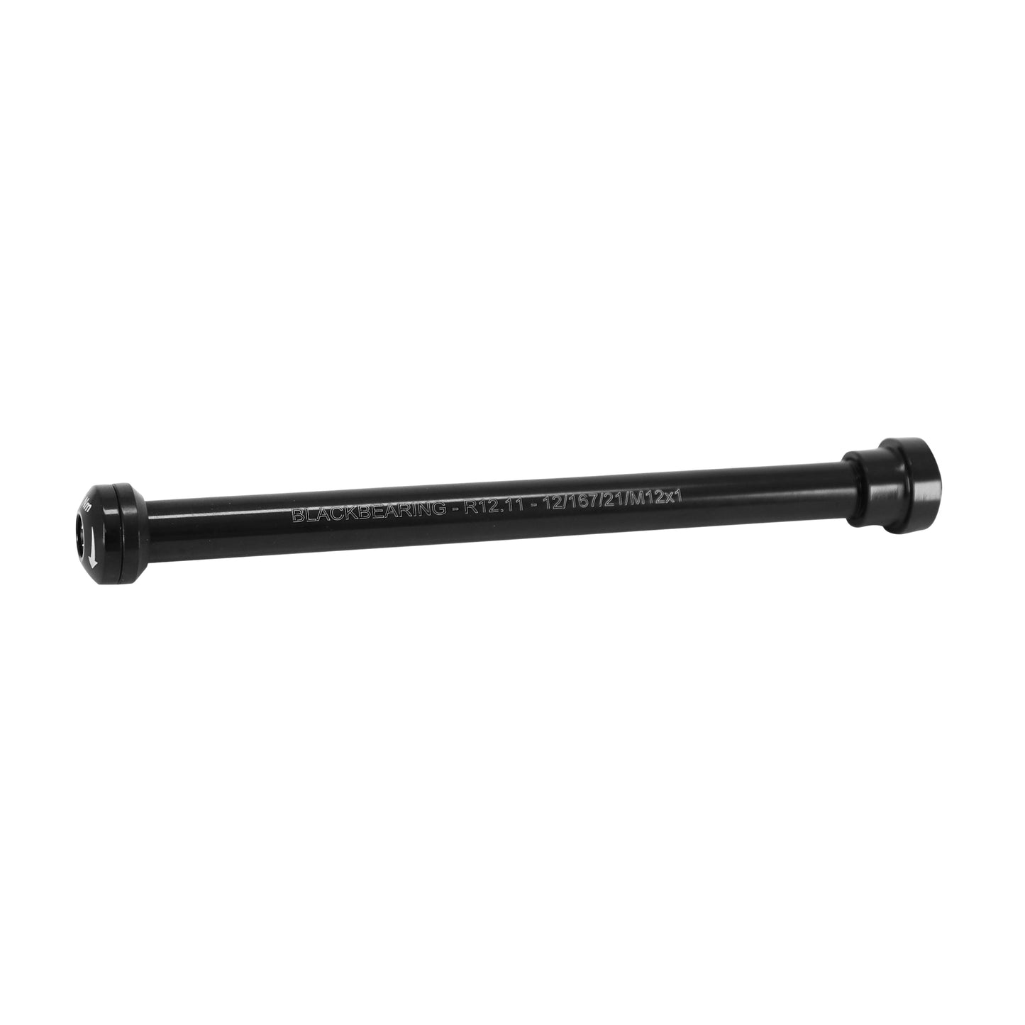 Axe traversant arrière Blackbearing M12x1.0 167mm avec écrou
