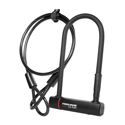 Antivol vélo U Trelock u4 plus 108 x 230 mm diam 14 mm avec câble bouclé - homologué sold secure bronze