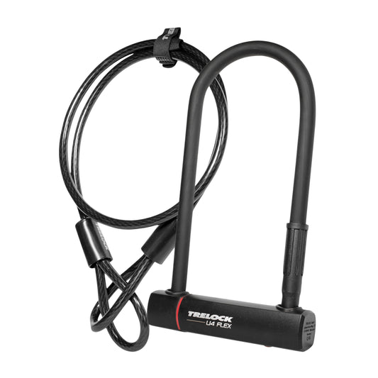 Antivol vélo U Trelock u4 plus 108 x 230 mm diam 14 mm avec câble bouclé - homologué sold secure bronze