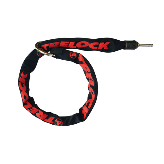 Loop-end chain bike lock for horseshoe plug Trelock ZR455 black cable 1.40m diameter 8mm plug depth 50mm and diameter 9.6mm