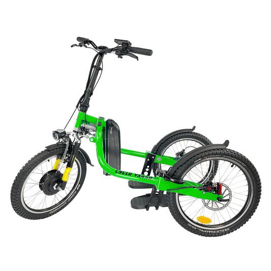 Tricycle électrique Cyclodebout VX450 vert 500 W Made in France