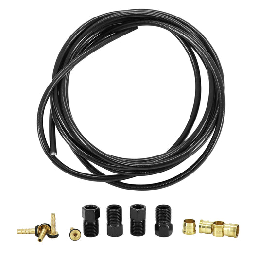 Tektro black disc brake hose - with 4 olives and pins for Deore-Alivio-altus hydraulic hose 3000 mm length