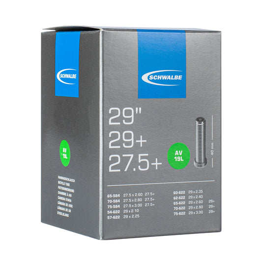Chambre à air vélo 27.5-29 x 2.25-3.00 Schwalbe valve standard tout alu (av19l)