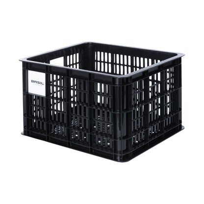 Caisse plastique recyclé Basil noir 29L