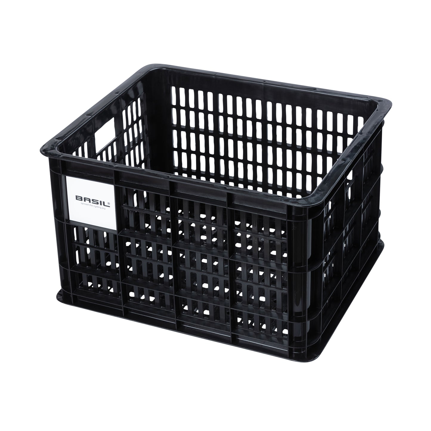 Caisse plastique recyclé Basil noir 29L