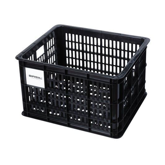 Caisse plastique recyclé Basil noir 29L