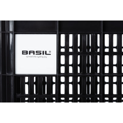 Caisse plastique recyclé Basil noir 29L