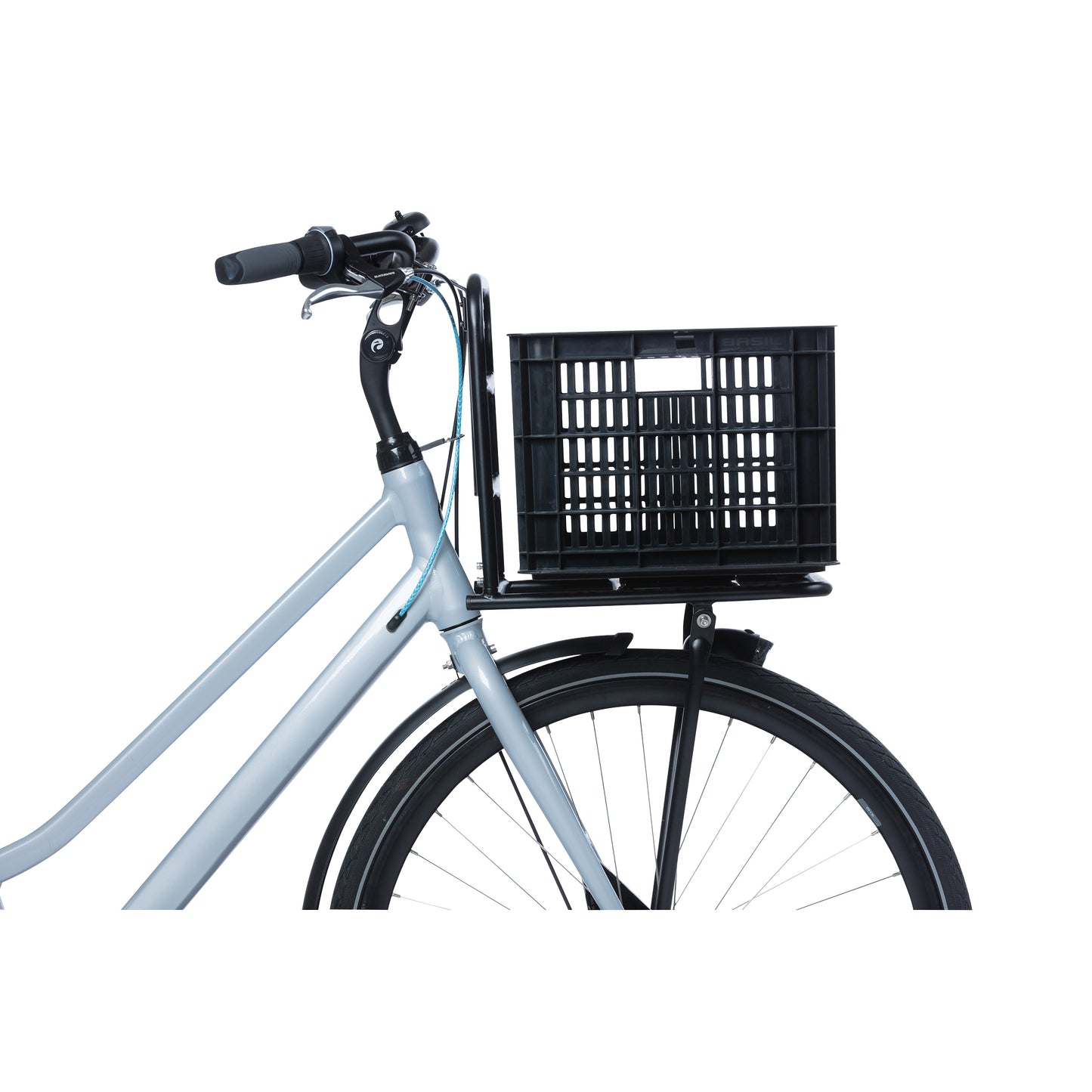 Caisse plastique recyclé Basil noir 29L