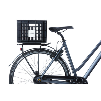 Caisse plastique recyclé Basil noir 29L