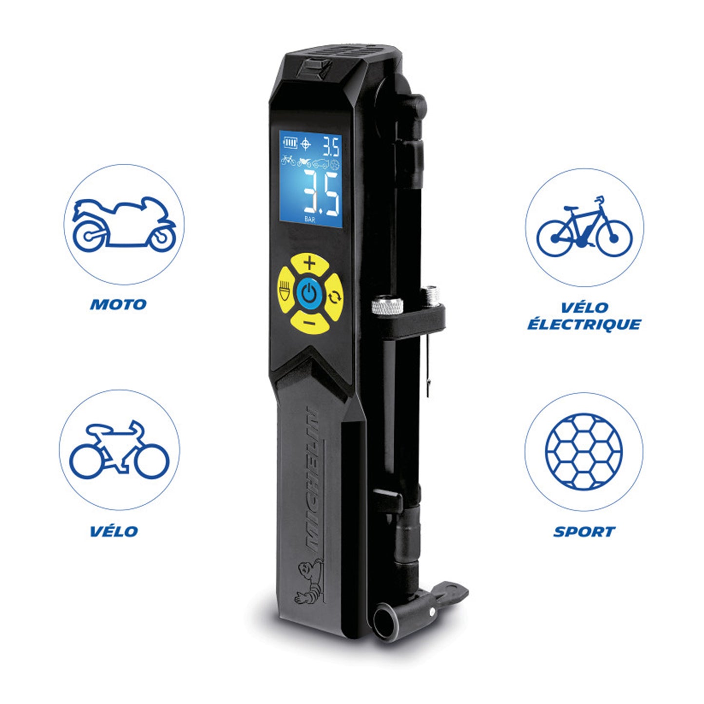 Michelin 12V Bicycle-Motorcycle Compressor-Inflator