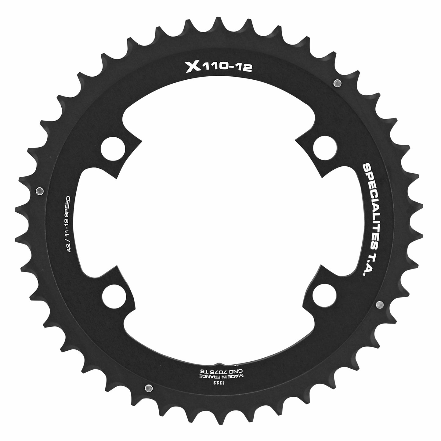 Plateau route TA X110 4 bras D110 pour Ultegra DA 105 42D ext 12V
