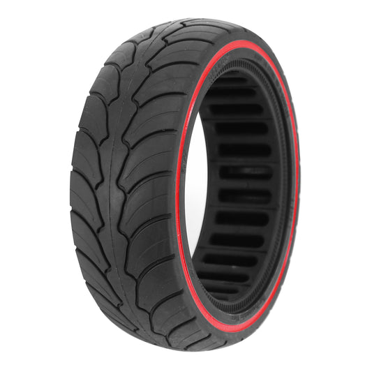 Pneu Trottinette plein 8.5 X 2.50 Noir Liseret Rouge (Pour Dualtron et autres)