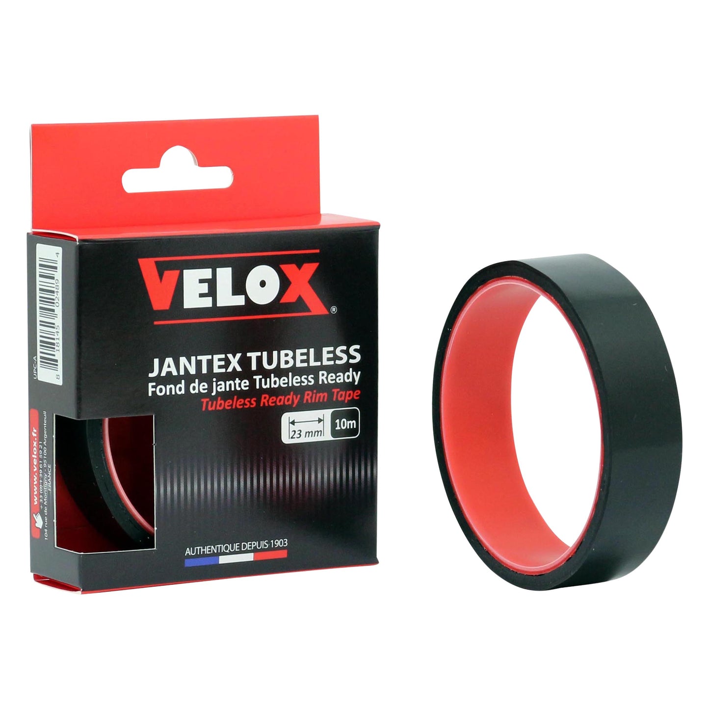 Velox adhesive workshop rim tape road/gravel tubetype to tubeless conversion 23mm wheel width 21/23c