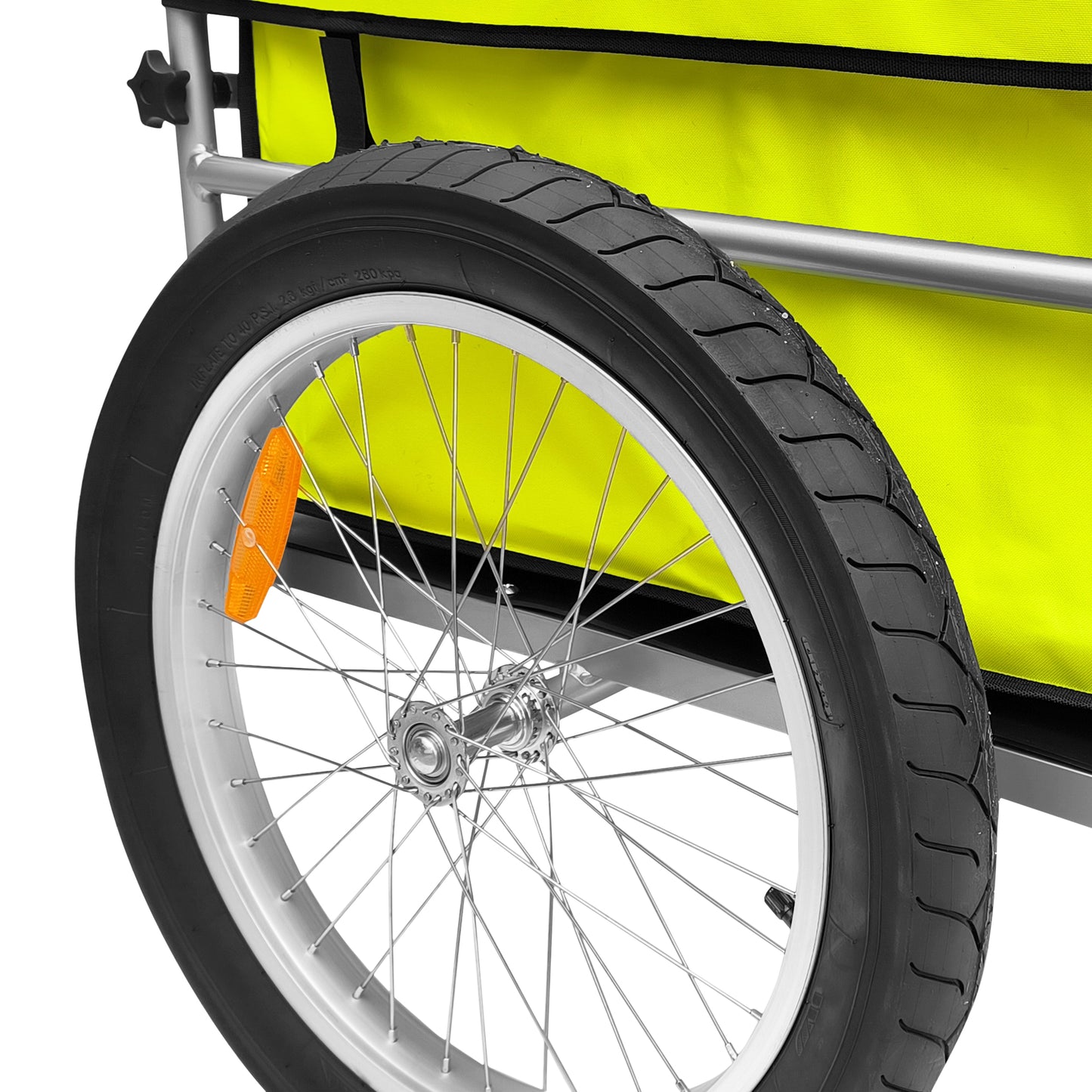 PCP folding aluminum utility bike trailer